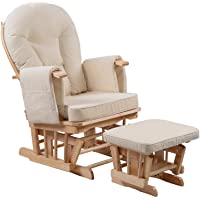Silla de maternidad Serenity Nursing Glider con reposapiés… (Natural)